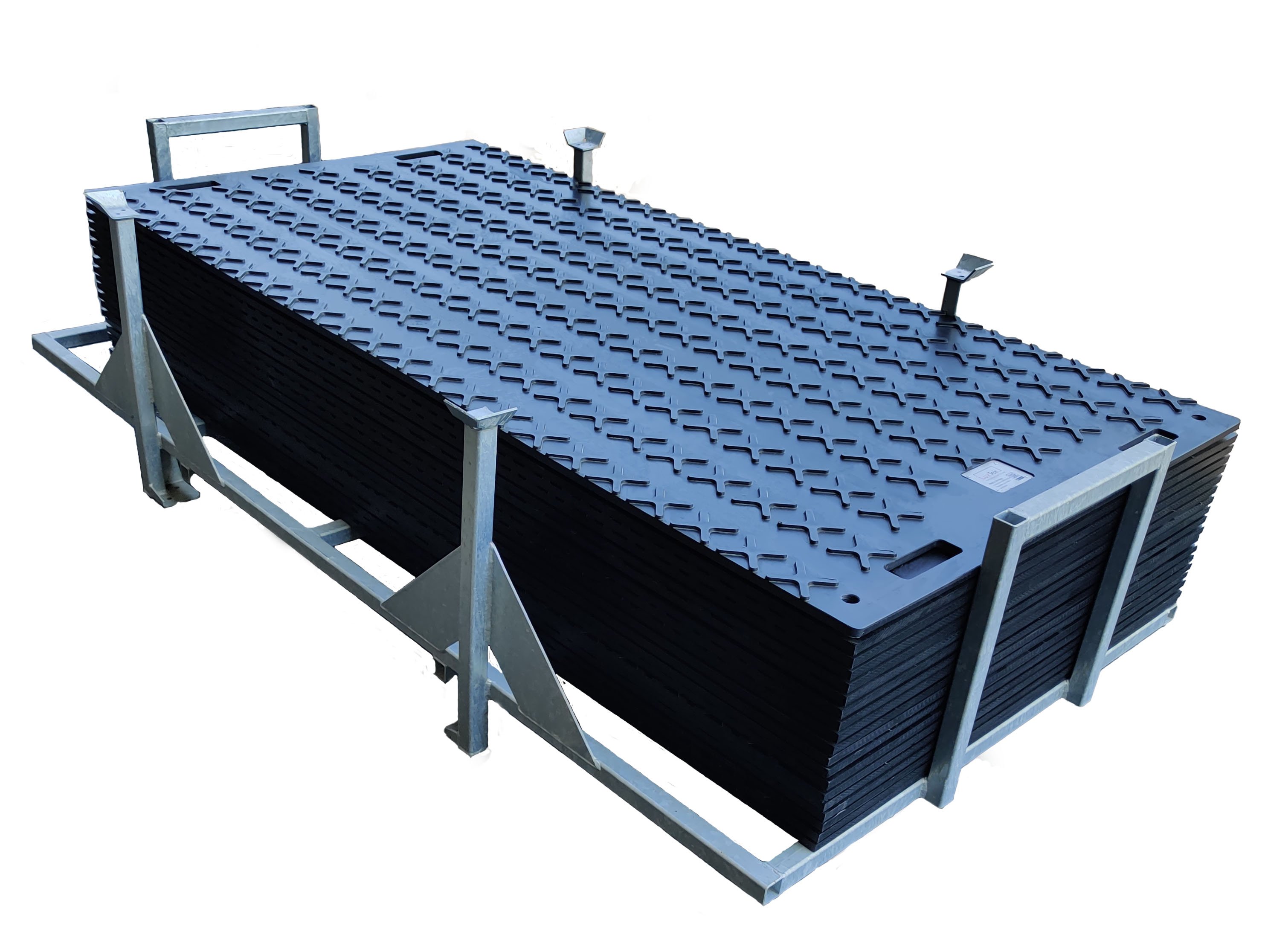 Fahrplatten / Bodenschutzplatten Profi Fahrplatten Set 19 mm - 10 Stück - 28,8 m² - inkl. Klammern